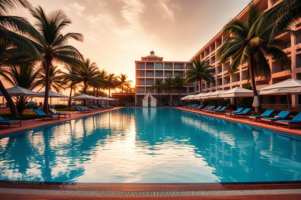 Shangri-La Rasa Sentosa resort pool, Singapore